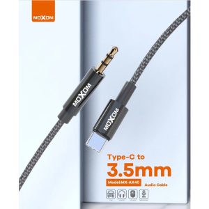 Moxom AX40, AUX Audio Connector (1 meter) Type-C to 3.5mm - Image 3