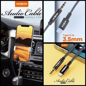 Moxom MX-AX41, Lightning to 3.5mm Cable Jack Adapter - Image 3