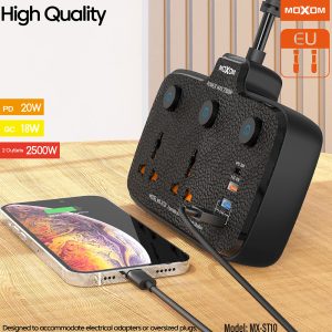 Moxom MX-ST10,  Extension Lead with USB 6 Ports - Image 4