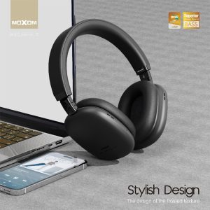Moxom MX-WL70, Black Samurai Wireless Headphone - Image 3