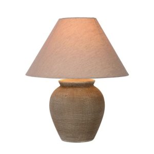 Lucide Ramzi Ceramics Table Lamp - Beije - Image 1