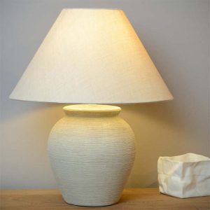 Lucide Ramzi Ceramics Table Lamp - Beije - Image 2