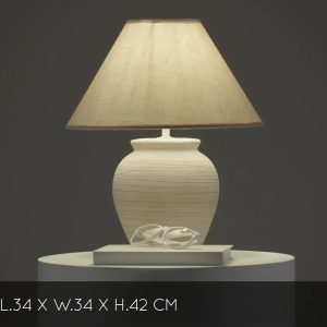 Lucide Ramzi Ceramics Table Lamp - Beije - Image 3