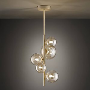 Wofi Villa 014 Deckenleuchte Chrom Ceiling Light - Image 2