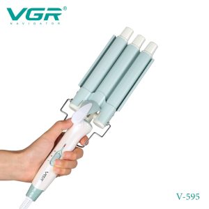 VGR V-595, Professional Wavy Hair 3 Barrels Curling Iron - Image 4