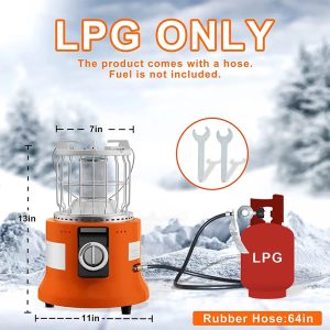 DSP KD5059, Portable Gaz Heater & Cooker - Blue - Image 3