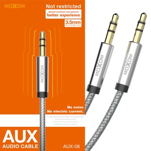Moxom AUX-08, Pure Copper Wire 3.5mm Aux Audio 1m Cable - Image 4