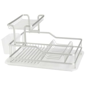 Aluminium 2-Layer Dish Rack 40x30x22 cm - Image 1
