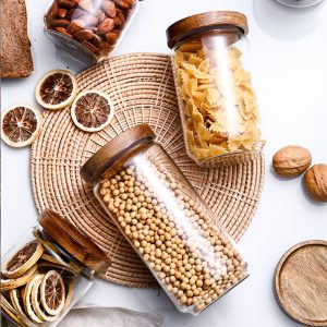 Glass Storage Jar With Bamboo Lid - Image 1