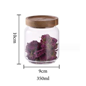 Glass Storage Jar With Bamboo Lid - Image 6