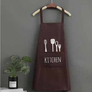 Apron YURILIFE With Pocket Waterproof and Oil Proof for Home Kitchen - Image 11
