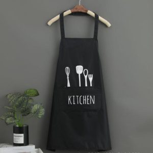 Apron YURILIFE With Pocket Waterproof and Oil Proof for Home Kitchen - Image 8