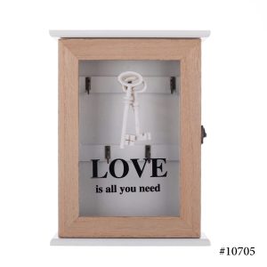 Vintage Home Wooden Wall Hanging Key Box - Image 4