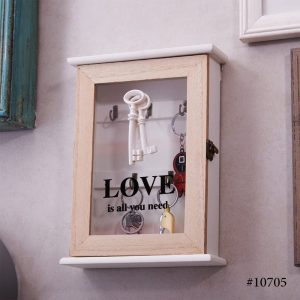 Vintage Home Wooden Wall Hanging Key Box - Image 3