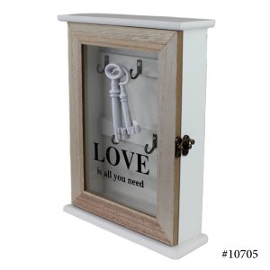 Vintage Home Wooden Wall Hanging Key Box - Image 1