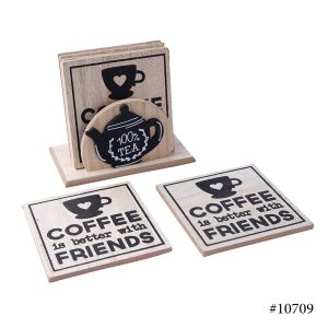 Vintage Home Wooden Coasters, Sous-verre - Image 4