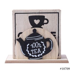 Vintage Home Wooden Coasters, Sous-verre - Image 3