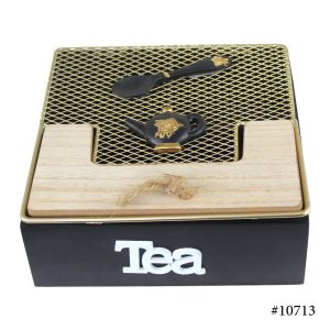 Vintage Home Wooden Tea Box - Image 3