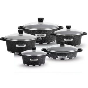 UAKEEN 10 pieces set Granite Non Stick Coating 100% - Image 1