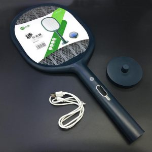 DP 2 in 1 USB Rechargeable Fly Mosquito Swatter Racket 811X - Black - Image 6