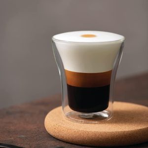 6-Pieces Set Double Wall Espresso Cup Heat-resistant 80ml - Image 2