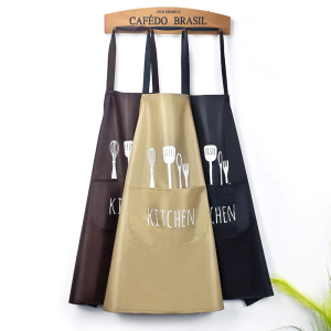 Apron YURILIFE With Pocket Waterproof and Oil Proof for Home Kitchen - Image 3