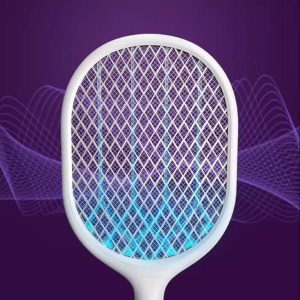 DP 2 in 1 Wireless Charger Fly Mosquito Swatter Racket 834-White - Image 7