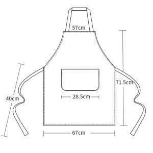 Apron YURILIFE With Pocket Waterproof and Oil Proof for Home Kitchen - Image 7