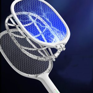 DP 2 in 1 Wireless Charger Fly Mosquito Swatter Racket 834-White - Image 4