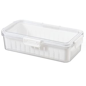 Food Storage Containers Box With Clear Lid and Removable Drain Tray - Image 8