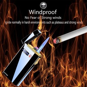 2 in 1 Electric Lighter and Jet Flame Torch Refillable Butane - Image 4