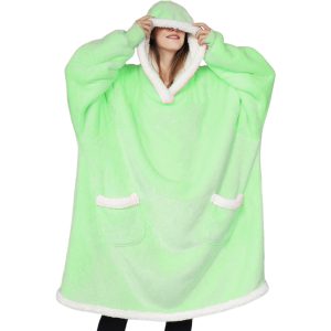 Wearable Blanket Hoodie - Soft Plush Textile Hooded Blanket - Image 5