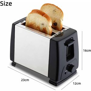 Hoffmans HM-8002, 2 Slice Stainless Steel Toasters, 700W - Image 5