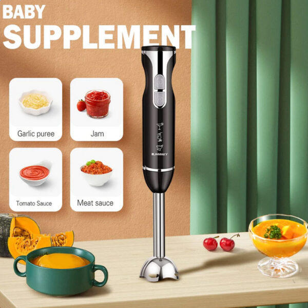 JAMAKY Hand Blender Baby Food Machina 1000W High Power Multi-Speed Low  Noisef for Baking Baby Supplement Garlic Puree Jam Puree Tomato Sauce Meat  Sauce Mashed Potatoes Blue