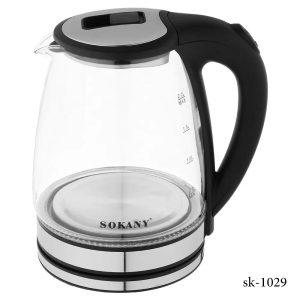 Sokany sk-1029, Glass Kettle 1500w, 2 Ltr - Image 4