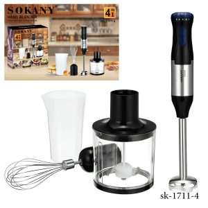 Sokany SK-1711-4, 4 in 1 Hand Blender 1000W - Image 1