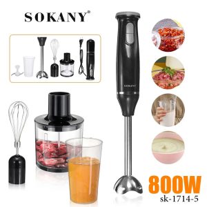 Sokany Sk-1714-5, Hand Blender 5 in 1, 800W - Image 1