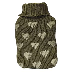 2L PVC Hot Water Bottle With Heart Fluffy Cover (L32 x W20)cm - Image 4