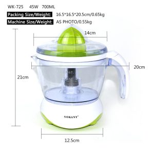 Sokany WK-725, Orange & Citrus Juicer - Image 4