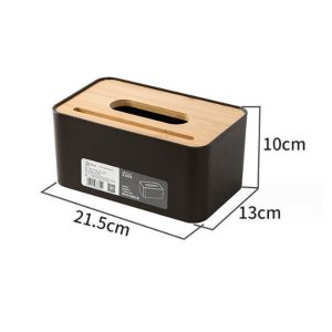 Tissue Box With Mobile Holder Bamboo Lid - Image 6