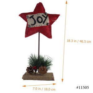 Christmas Wooden Ornaments Wood Cloth Star - Image 3