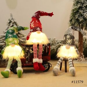 Christmas Glowing Gnome Doll with Led Light - Image 4