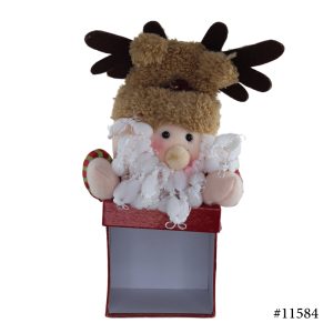 Christmas Candy Boxes with Christmas Santa Plush Toy - Image 3