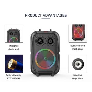 Sing-e ZQS8120, 8 Inch Super Sub-Base RGB Speaker - Image 6