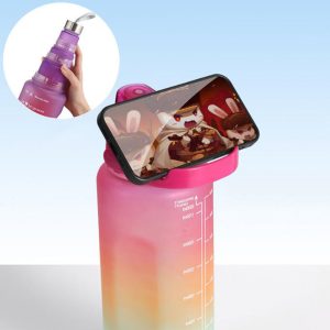 Pack of 4 Drinking Bottles, 2 L, 700 ml, 500ml, 300 ml ( Random Color ) - Image 3