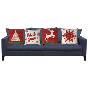 4-Pieces Set Christmas Cushion 45x45 cm ZX014-17 - Image 3