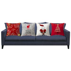 4-Pieces Set Christmas Cushion 45x45 cm + ( 4 x Refill Pillow 450G ) - Image 10