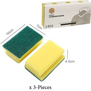3-Pieces Foam Dish Washing Super Thick Sponge Set - Image 4