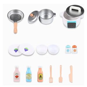 Wooden Pretend Large interactive kitchen for Kids, Included Accessories MMM-910 - Image 5