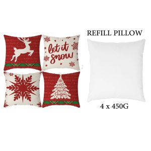 4-Pieces Set Christmas Cushion 45x45 cm ZX014-17 - Image 10